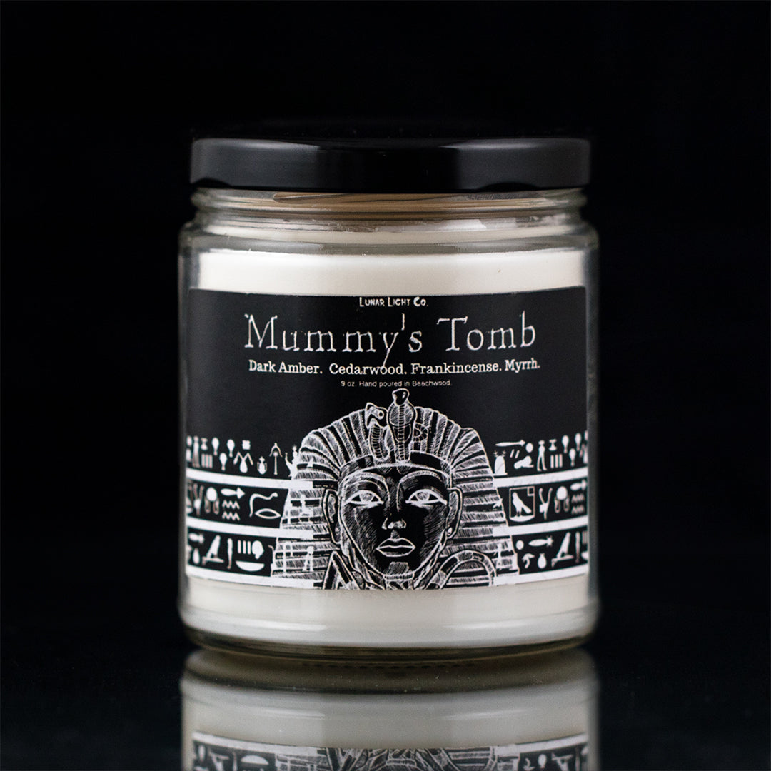 Mummy's Tomb - Amber & Myrrh, Gothic Horror Candle