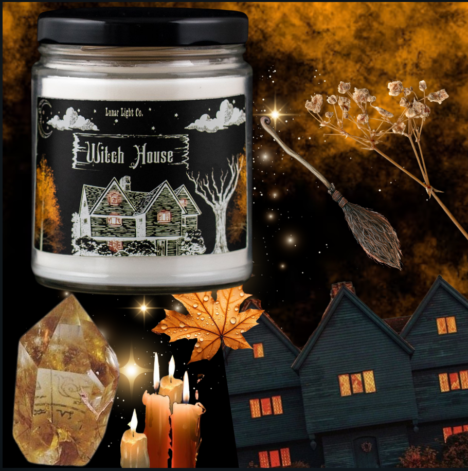 Our Salem Witch House inspired candle will bewitch you!